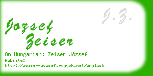 jozsef zeiser business card